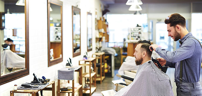 Barber interior