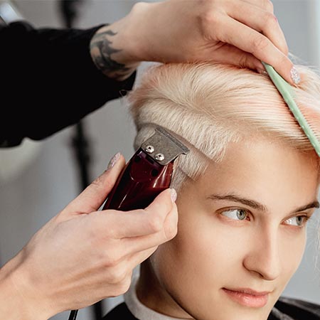 Shaving ladies hair