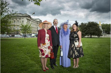 NHBF president Agnes Leonard among the guests at Buckingham Palace garden party